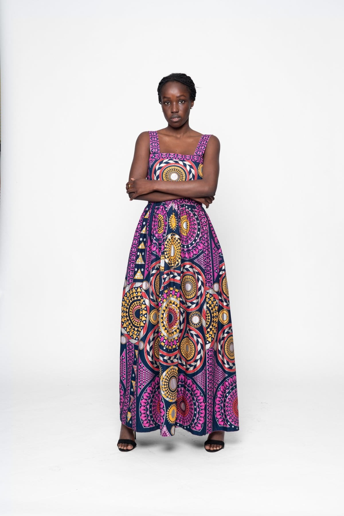 The Circle of Life Maxi Dress with Split Maakola