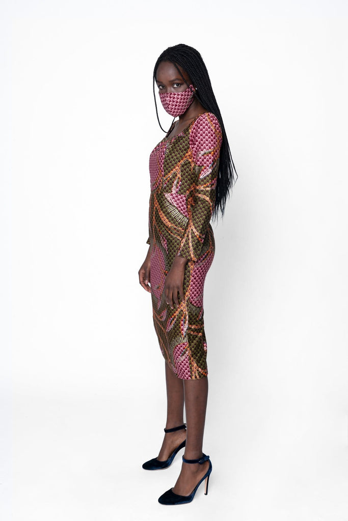 Gaia Long Sleeve Pencil Dress